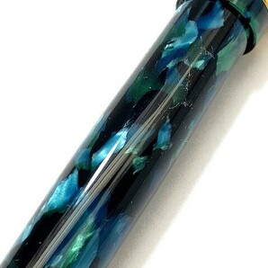 1円～ 中古 ジャンク PILOT パイロット 万年筆 CUSTOM LE カスタム レガンス グリーン 緑 マーブル ペン先14K/585 ゴールド金具 筆記具の画像6