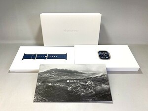  не использовался нераспечатанный Apple Apple Apple Watch Ultra2 Apple часы Ultra 2 MREG3J/A GPS+Cellular 49mm titanium голубой Ocean частота 