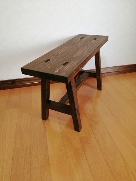 木製フラワースタンド 花台 幅60cm×高さ35cm スツール ベンチ 水槽台