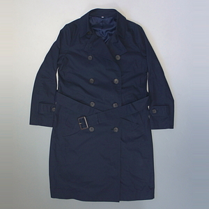 [MUJI] lady's trench coat navy navy blue S size [ Muji Ryohin ]