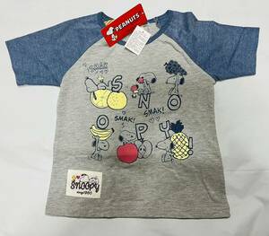 ★5298*激安sale!!新品 こども服/ベビー服 　半袖Tシャツsize130　1枚★PEANUTS.スヌーピー