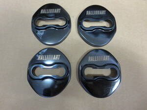 * Mitsubishi * door striker cover * Ralliart *4 sheets * search :MITSUBISHI/RALLIART/ Colt / Lancer Evolution / custom / stainless steel cover / 4-door *