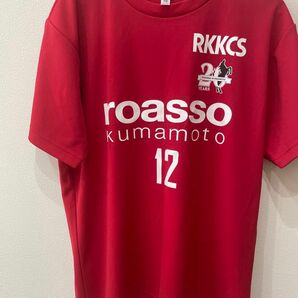 ロアッソ熊本　Lサイズ Tシャツ 半袖　ユニフォーム　RKKCS サッカー　