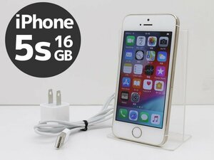 送料無料♪ au iPhone5s 16GB ME334J/A ゴールド 白ロム ネットワーク利用制限○判定 Apple Cランク Y57N 宅配便コンパクト