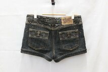 【中古美品】LOUIS VUITTON ルイヴィトン 08SS Size 38 monogram denim skirt モノグラム ジャガード デニム ショートパンツ ショーツ_画像2