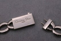 【中古美品】Christian Dior クリスチャンディオール チェーンリンク ネックレス アクセサリー CD ボックスロゴ 約60cm【漂亮】_画像4