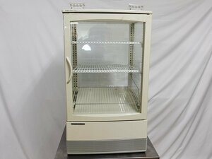 2021 год производства Panasonic настольный холодильная витрина 4 поверхность стекло SMR-CZ65F W470×D463×H800 самовывоз для бизнеса кухня б/у *94273 специальная цена 