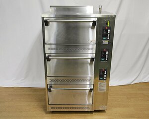 2016年製 タニコー 立体炊飯器 1～5升×3段 TGRC-A3 都市ガス13A 業務用 厨房 中古★94364