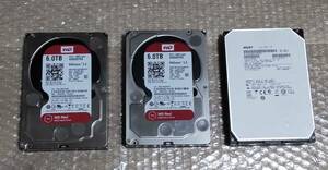 【ジャンク品】3.5インチ HDD 6TB 3個セット ハードディスクドライブ 1円スタート