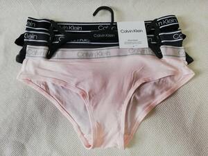 新品! カルバンクライン レディース ビキニ ショーツ 3枚セット Sサイズ ピンク/グレー/ブラック Calvin Klein アンダーウェア パンツ 下着