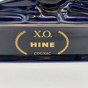 ●【売り切り】HINE（ハイン）COGNAC コニャック X.O. 陶器ボトル 重量1718.0g《未開詮》①の画像2