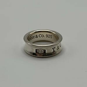 ◇【売り切り】Tiffany&Co.（ティファニー）ナローリング 1837 シルバー 925刻印 内径16mm（10号）の画像2