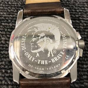 ★【売り切り】DIESEL ディーゼル ONLY THE BRAVE デイト クォーツ 腕時計 DZ-1668 121407の画像8