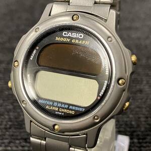^[ распродажа ]CASIO Casio MOON GRAPH цифровой кварц наручные часы GMW-61