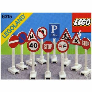 LEGO 6315 Road Signs road sign 