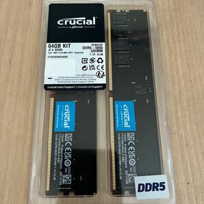 デスクトップPC用メモリ Crucial 64GB Kit (2x32GB) DDR5-5600 CT2K32G56C46U5