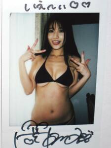 [ Okamoto ..] autograph message & with autograph Cheki [ site Cheki ](DVD[.. reji strike .] buy privilege ) great popularity bikini model san!