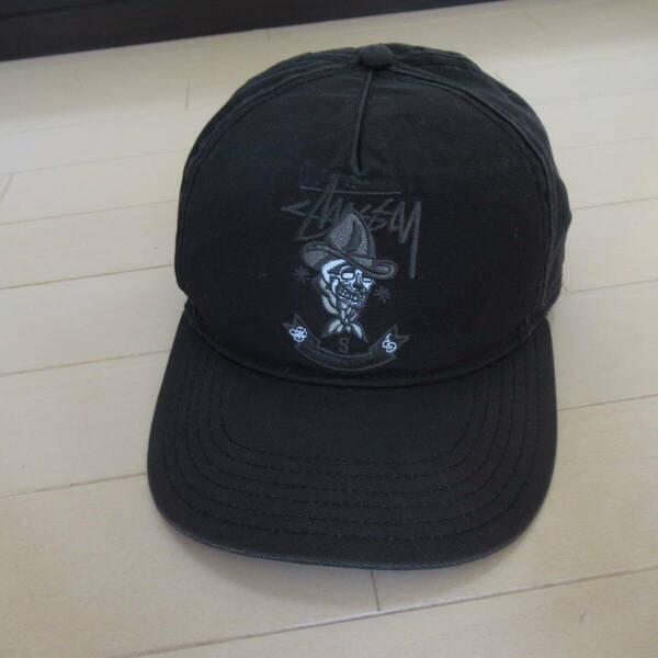 ★即決送込★レアコラボ STUSSY x READY AND FORWARD ステューシー cap hat 帽子 キャップ 黒 オールド old skate surf skull トラッカー