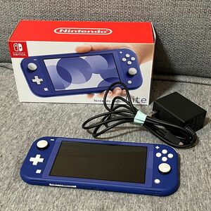 ニンテンドースイッチライト Nintendo Switch lite ブルー　動作確認済・初期化済・箱付き・充電器付き