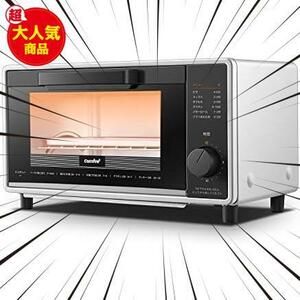 ★横型 2枚焼き_単機能 操作簡単★ COMFEE' オーブン トースター トースター 2枚焼き 8L 80℃～230℃無段階温度調節 15分タイマー付き