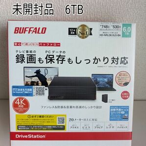 新品未開封 バッファロー 外付けHDD 6TB HD-NRLD6.0U3-BA