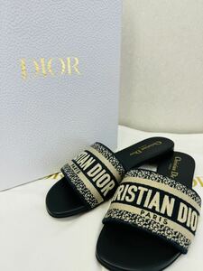 ★鑑定済★ミュール Christian Dior 35size サンダル 