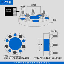 ワイドトレッドスペーサー ワイトレ 前後4枚セット P.C.D139.7 ハブ径106mm 6穴 20mm 品番W06_画像3