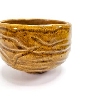 【送料無料・蔵出し品】大樋焼 茶碗 在銘 仁?茶器 茶道具