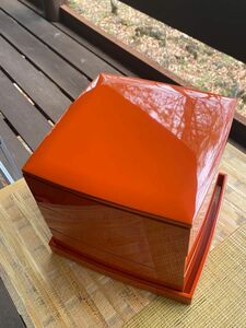 漆器 伝統工芸 木製漆器　三重箱