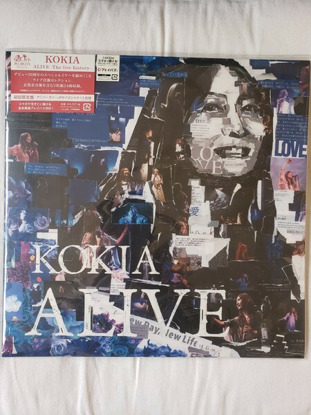 KOKIA CD　ALIVE-The Live History（初回限定盤）ＬＰサイズジャケット仕様　クリアファイル付き