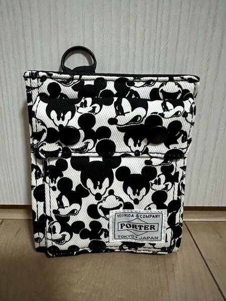 新品 未使用　ポーター×ビームス×ディズニー ２つ折り財布 財布 ウォレット 吉田カバン PORTER BEAMS DISNEY ミッキー　開封済み長期保管