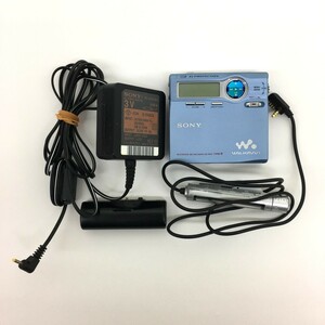 *#[ включение в покупку возможно ][60] б/у товар SONY Sony MZ-R910 портативный MD магнитофон MD запись воспроизведение двоякое применение машина MD Walkman голубой 