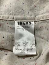 BEAMS ビームス　掠り柄　ボタンダウンシャツ　長袖シャツ　セレクト　メンズ　古着　総柄_画像5