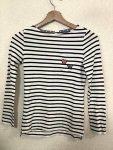 TOMMYHILFIGER トミーヒルフィガー　トミーガール　ボーダー柄　長袖カットソー　ロングT ガールズ　子供服　古着