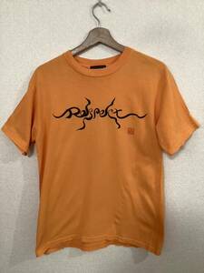 B'z live-GYM '99 BROTHERHOOD ビーズ　プリントTシャツ　バンドTシャツ　邦楽　ロック　オレンジ　古着