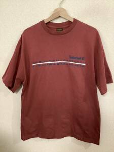 TIMBERLAND Timberland Logo print short sleeves T car Brown Street hip-hop men's old clothes casual 