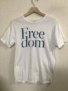 SATURDAYS サタデイズ　プリント　半袖Tシャツ ロゴプリント　セレクト　メンズ　古着　S ホワイト