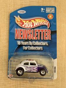 Hot Wheels 2004 NEWSLETTER VW BUG 18Years By Collectors For Collectors 1of5000 1/64 ジャンク