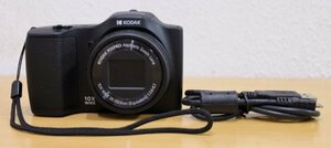 **KODAKko Duck PIXPRO FZ101 digital camera operation and electrification verification settled optics 10 times black secondhand goods **