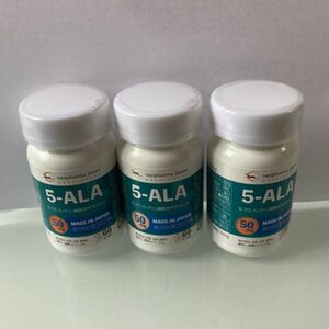 ◆ネオファーマジャパン 　5-ALA　50mg アミノ酸 5-アミノレブリン酸 配合サプリ 60粒×3個