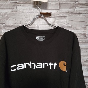 men's G751 carhartt カーハート ロゴ プリント 半袖 Tシャツ XL ブラックの画像1