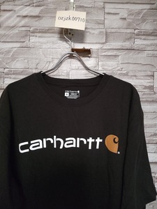 men's G751 carhartt カーハート ロゴ プリント 半袖 Tシャツ XL ブラック