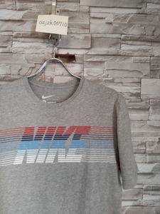 men's G767 NIKE ナイキ ロゴ プリント 半袖 Tシャツ L グレー 