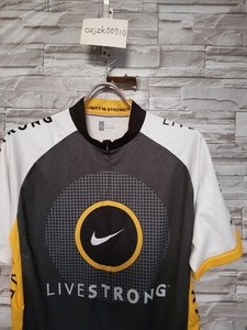 men's G857 ナイキ　Nike LIVESTRONG サイクルジャージ 半袖 XL 