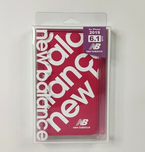 【送料無料】New Balance iPhone 11/XR 手帳ケース ピンク（ニューバランス 収納ポケット ストラップホール付 スリムカバー）