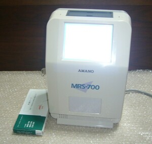  prompt decision MRS-700 operation verification settled ink new goods key, time card 100 sheets attaching aano time recorder 