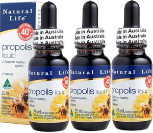  natural life liquid propolis nonalcohol concentration 40% 25ml ×3 pcs set [ abroad direct delivery goods ] Australia production high density propolis liquid 