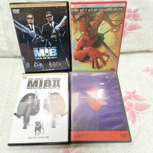 【送料無料】 DVD④本セット(MIB メンインブラック・スパイダーマン)