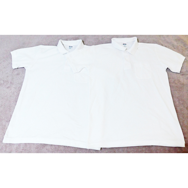 Printstar ポロシャツ 2枚 白 00100-VP 2着 ホワイト プリントスター 鹿の子