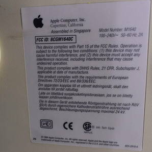 Apple Macintosh/旧型PC/Performa575/アップル/マッキントッシュ/ジャンク品/URQ2000の画像8